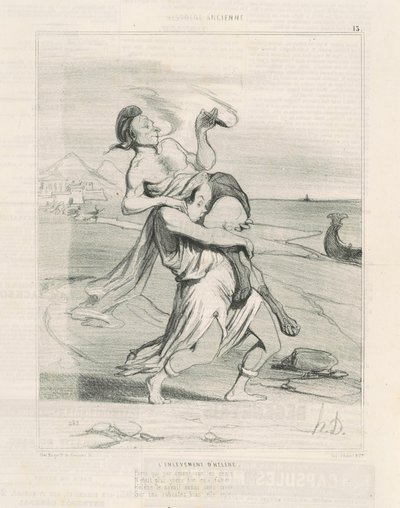 Porwanie Heleny autorstwa Honoré Daumier