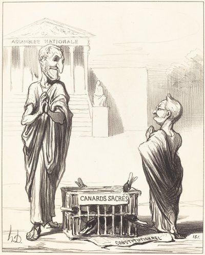Augurowie Imperium... autorstwa Honoré Daumier