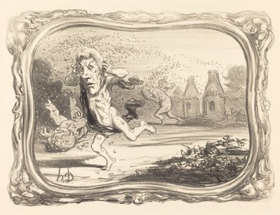 Ciekawski ukarani autorstwa Honoré Daumier