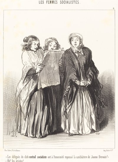 Delegaci centralnego klubu socjalistycznego odrzucili... autorstwa Honoré Daumier
