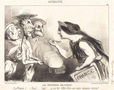 Polityczni Fricoteurs autorstwa Honoré Daumier