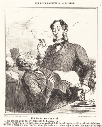 Zasady dotyczące kawy autorstwa Honoré Daumier