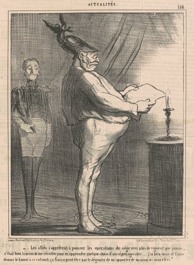 Sojusznicy przygotowują się do operacji pchania... autorstwa Honoré Daumier