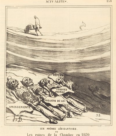 Areny legislacyjne autorstwa Honoré Daumier