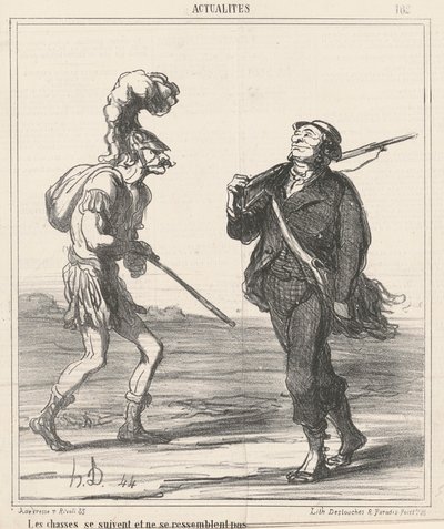 Polowania... Nie wyglądaj tak samo autorstwa Honoré Daumier
