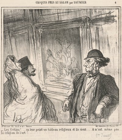 Kretyni! ... Malujemy im obraz ... autorstwa Honoré Daumier