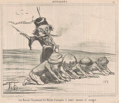 Kształtując je Mołdawo-Wołosi... autorstwa Honoré Daumier