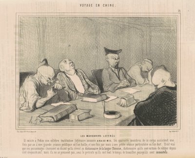 Piśmienni mandarynki autorstwa Honoré Daumier