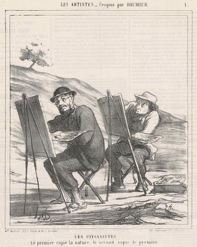 Ogrodnicy. Pierwsze kopie natury autorstwa Honoré Daumier