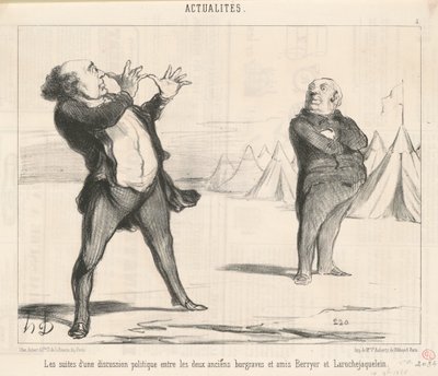 Pokłosie politycznej dyskusji... autorstwa Honoré Daumier