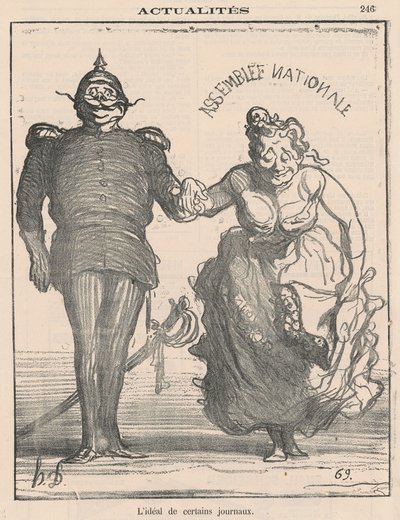 Ideał niektórych gazet autorstwa Honoré Daumier