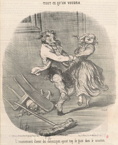 Minusem posiadania służących... autorstwa Honoré Daumier