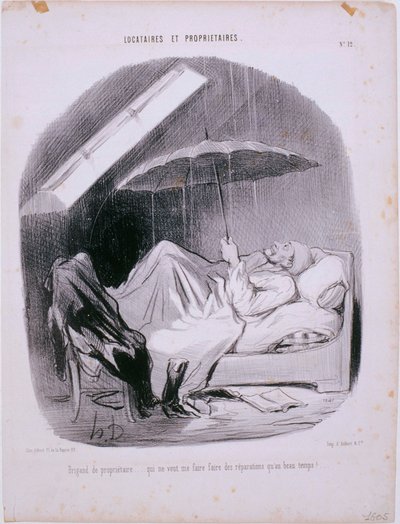 Najemcy i właściciele - Landlord Brigand autorstwa Honoré Daumier