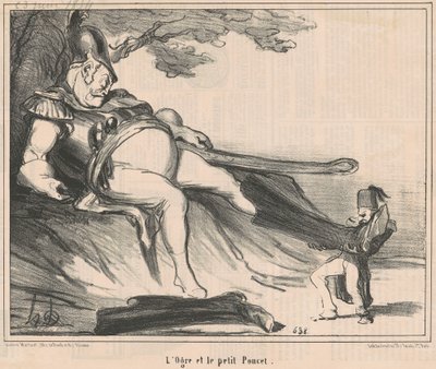 Ogr i mały kciuk autorstwa Honoré Daumier