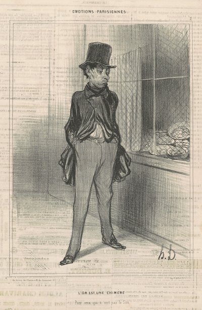 Złoto to chimera autorstwa Honoré Daumier