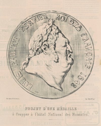 Ludwik Filip, ostatni król Francuzów autorstwa Honoré Daumier