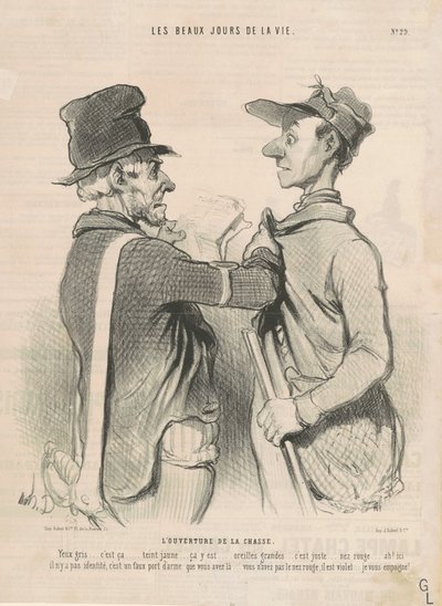 Otwarcie polowania autorstwa Honoré Daumier