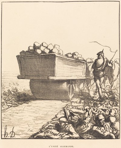 jedność niemiecka autorstwa Honoré Daumier