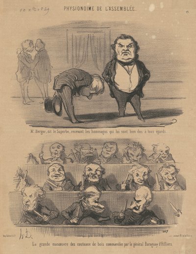 Panie Berger, powiedział wspaniały... autorstwa Honoré Daumier