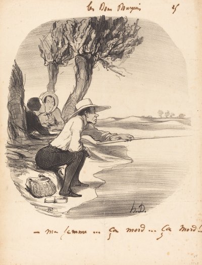 Moja żona... gryzie... gryzie! autorstwa Honoré Daumier
