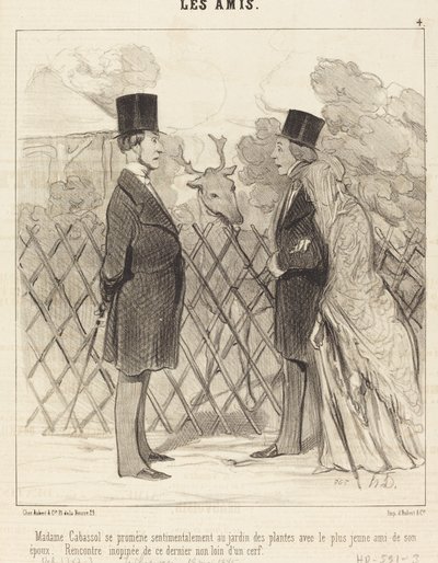 Madame Cabassol spaceruje... autorstwa Honoré Daumier