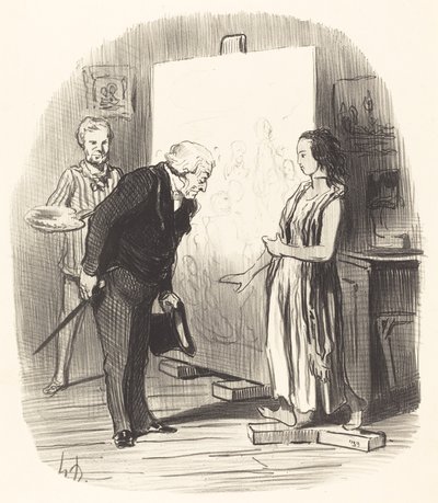 Pani, mam zaszczyt! autorstwa Honoré Daumier