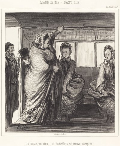 Madeleine-Bastille autorstwa Honoré Daumier