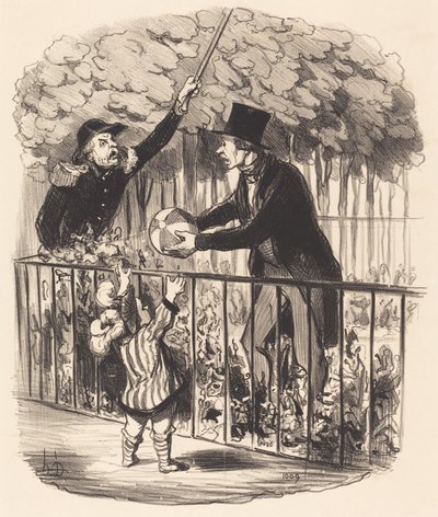 Ale odkąd ci mówię, że to jego piłka... autorstwa Honoré Daumier