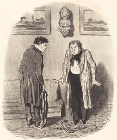 Ale kiedy mówię ci, że nie mogę ruszyć nogami... autorstwa Honoré Daumier