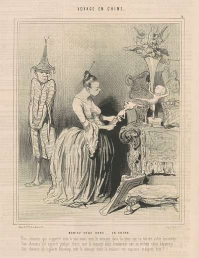 Więc weź ślub...w Chinach autorstwa Honoré Daumier