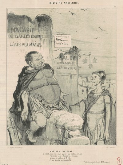 Marius w Kartaginie autorstwa Honoré Daumier