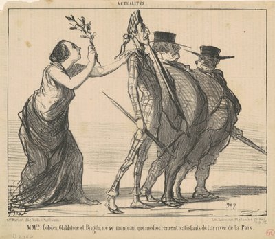 Pani Cobden, Gladstone i Bright... autorstwa Honoré Daumier