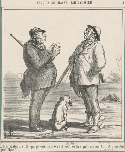 Ja pierwszy jak tylko zobaczę zająca... autorstwa Honoré Daumier