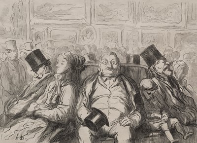 Chwila odpoczynku w salonie Carré autorstwa Honoré Daumier