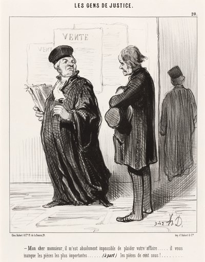 Mój drogi panie... niemożliwym jest postawić się w twojej sprawie autorstwa Honoré Daumier