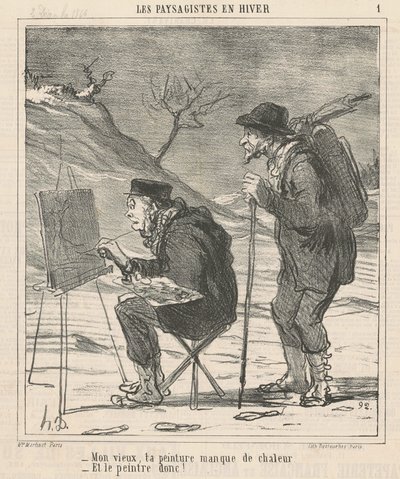 Mój staruszku, twojemu obrazowi brakuje ciepła... autorstwa Honoré Daumier