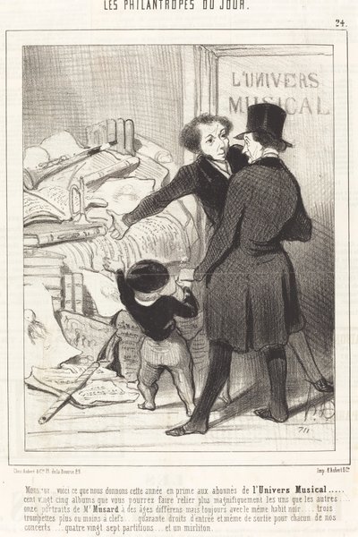 Proszę pana... oto co dajemy... jako bonus... autorstwa Honoré Daumier