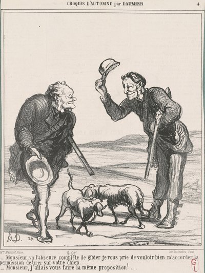 Sir, biorąc pod uwagę całkowitą nieobecność... autorstwa Honoré Daumier
