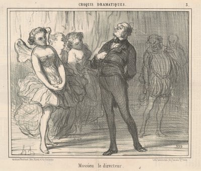 Reżyser Mossieu autorstwa Honoré Daumier