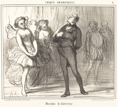Reżyser Mossie autorstwa Honoré Daumier