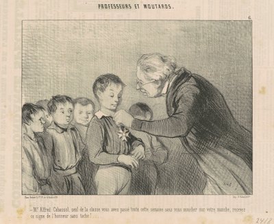 Panie Alfred Cabassol… odbierzcie ten znak honoru… autorstwa Honoré Daumier