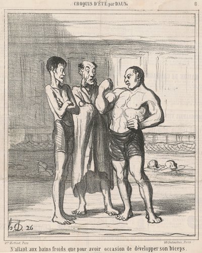 Tylko chodzenie na zimne kąpiele... autorstwa Honoré Daumier