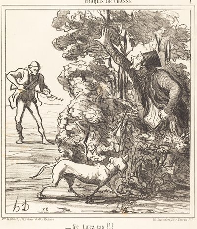 Nie ciągnij!!! autorstwa Honoré Daumier