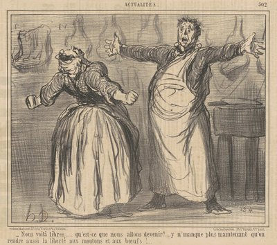 Jesteśmy wolni... autorstwa Honoré Daumier
