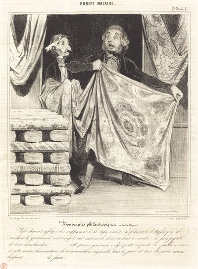 Wiadomości filantropijne... autorstwa Honoré Daumier