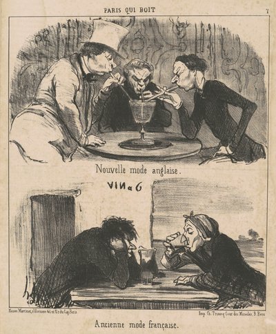 Nowa angielska moda autorstwa Honoré Daumier