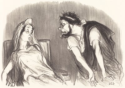 Edype autorstwa Honoré Daumier