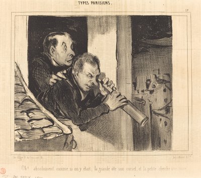 Och!... absolutnie tak, jakbyśmy tam byli; duży... autorstwa Honoré Daumier