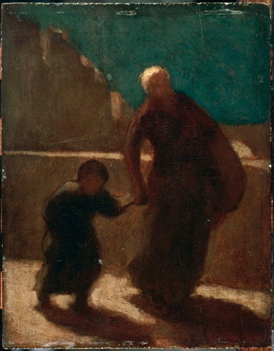 Na moście nocą autorstwa Honoré Daumier