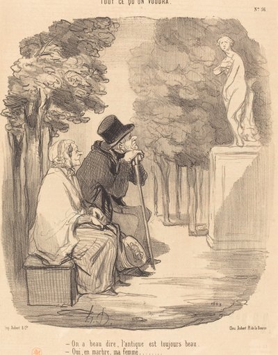Można powiedzieć, że antyk jest zawsze piękny... autorstwa Honoré Daumier